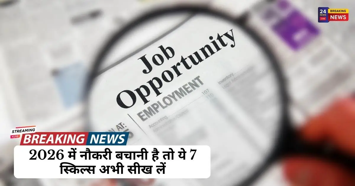 2026 में नौकरी बचानी है तो ये 7 स्किल्स अभी सीख लें