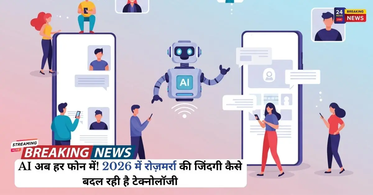 AI अब हर फोन में! 2026 में रोज़मर्रा की जिंदगी कैसे बदल रही है टेक्नोलॉजी